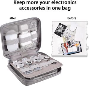 Free sample Travel Cable Organizer Pouch - Enlarge Electronic Organizer <b>Carry</b> <b>Case</b> Portable Waterproof All-in-One Electronic - Product Image 5