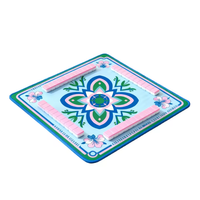 Table de Mahjong Portable LongBingS LBS-001 en Acrylique Cristal à Quatre Couches, Style Américain de Luxe, pour Divertissement