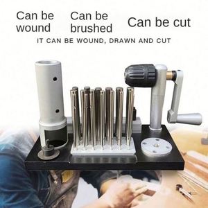 Cranked Manual Wire Winding Device Stainless Steel Wire <b>Drawing</b> Tool for Jewelry Collar <b>Small</b> Tube Tightener - Product Image 4