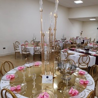 Maßgefertigte Gold Silber Acryl Spiegel Tischplatten Rund Rechteckig für Hochzeit Event Dekoration