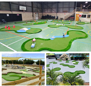 Tapete de Práctica de <span class=keywords><strong>Golf</strong></span> Personalizado de 9 Hoyos, Plegable, Resistente y Ecológico para Entrenamiento en Interiores y Exteriores - Product Image 4