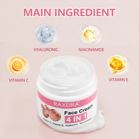 Crème Visage 4-en-1 en Gros : Niacinamide, Vitamines C et E – Anti-âge, Éclaircissante, Hydratante et Réparatrice