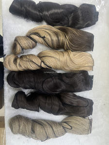 180g Brun Foncé Blonde Marque Privée 24 Pouces Fibre Japonaise Kanekalon Ligne de Poisson Synthétique Halo Extensions de <span class=keywords><strong>Cheveux</strong></span> - Product Image 3