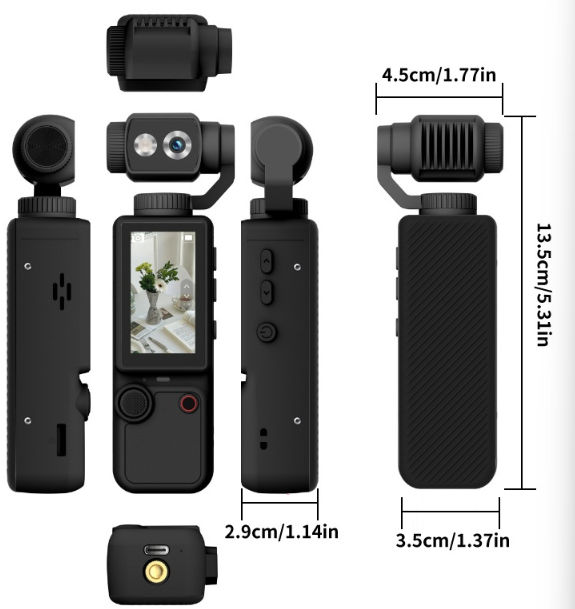 New 4K HD WiFi Sports Wearable Q8 Camera Travel Bicycle Driver Recorder Mini Sports Cam for Motorcycle and Vlogging