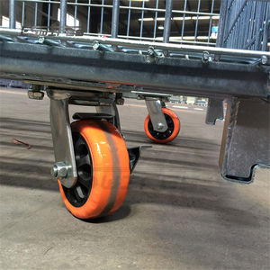 Maliyet etkin istifleme yarım açık kapı dayanıklı katlanabilir Metal tel örgü depolama kafesleri - Product Image 4