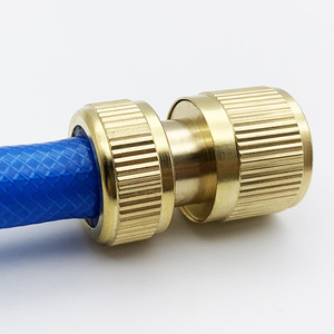 Brass <b>Quick</b> Connect Coupling 1/2 Inch Garden Hose Fitting For Irrigation Water Supply - Product Image 1