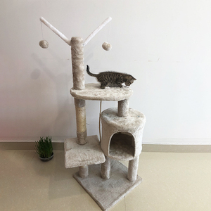 Rascador de mascotas de alta calidad <span class=keywords><strong>casa</strong></span> torre Condo gato árbol con Bola de Pelo juguete - Product Image 2