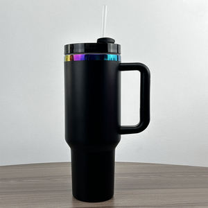 Vaso Térmico de 40oz con Galvanizado Arcoíris para Grabado Láser, Tazas de Acero Inoxidable Personalizadas con Recubrimiento en Polvo, Original - Product Image 3