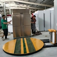 Machine d'emballage de palettes de cartons en aluminium avec film pré-étirable