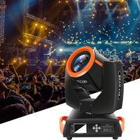 Projecteur à tête mobile 230W RGBW avec contrôle DMX512, indice de protection IP20, température de couleur 8000K, AC220V, PVC, éclairage de scène, événements, festivals de musique