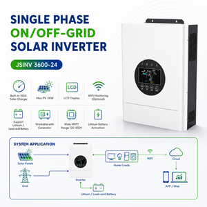 Onduleur solaire hybride MPPT 24V 3,6 kW avec chargeur, entrée PV 5000W pour système de secours solaire domestique - Product Image 6