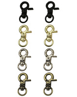 Crochet de suspension métallique miniature 9 x 31 mm, 9 couleurs, en stock