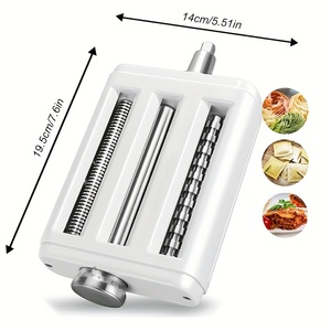 Accessoire pour machine à pâtes pour batteurs sur socle <span class=keywords><strong>Kitchenaid</strong></span> Inclus Rouleau de <span class=keywords><strong>feuille</strong></span> de pâtes, coupe-spaghetti, coupe-fettuccine - Product Image 1