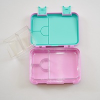 Boîte de rangement portable pour étudiants, en plastique de qualité alimentaire sans BPA, compatible micro-ondes, anti-fuite, pour plus de 3 repas.