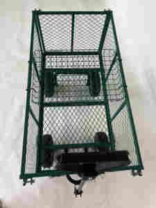 Chariot de jardin extérieur en treillis d'acier personnalisable OEM chariot à main à quatre roues pour outils de jardinage - Product Image 6