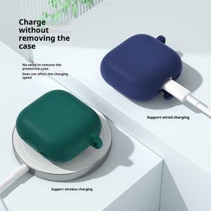 Nouvelle coque de protection pour écouteurs sans fil, résistante aux rayures, avec crochet, antichoc, antidérapante, en silicone, anti-chute - Product Image 4