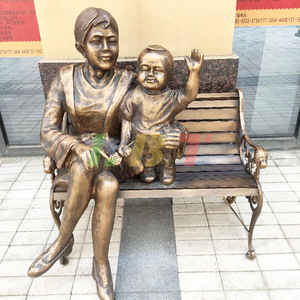 Escultura de Figura de Fibra de Vidrio Imitación Bronce, Adorno Personalizado para Parques y Calles Peatonales al Aire Libre - Product Image 5