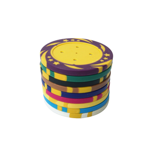 Fichas de póker profesionales de arcilla blanca, 14g, tres estrellas, 40mm, con núcleo de hierro, fábrica personalizada, sin palos para juego de entretenimiento de casino - Product Image 5