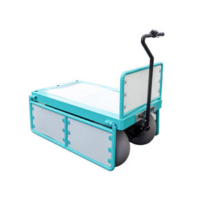 Chariot électrique à 4 grandes roues pour le sable, chariot à main, chariot de transport, chariot de décharge extérieur, chariot de plage robuste - Product Image 2