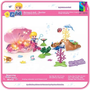 SY dernier ensemble de poupée bébé jouet sirène pour enfants nuisette avec lumière et musique - Product Image 2