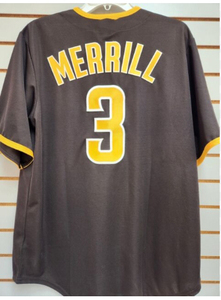 2024 mới giá rẻ khâu bóng chày Jersey San Diego 3 Jackson Merrill - Product Image 6