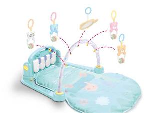 <span class=keywords><strong>Huanger</strong></span>-estante plegable multifuncional para bebés y niños, colchoneta de <span class=keywords><strong>gimnasio</strong></span> suave con Piano y música - Product Image 6