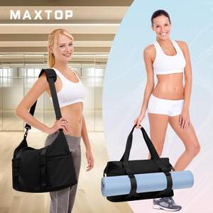 Muestra Gratuita OEM, Bolsa de Gimnasio Grande para Mujer, Bolsa Deportiva con Soporte Oculto para Tapete de Yoga, Bolsa de Transporte para Ejercicio y Baile con Bolsillo Impermeable - Product Image 3