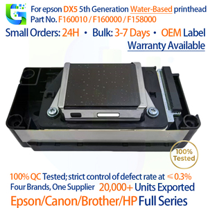 Testina di stampa originale Epson F160010 DX5 per stampante ecosolvente, con chip decoder Creon, per Mutoh VJ-1604, a prezzi convenienti, da Guangzhou - Product Image 1