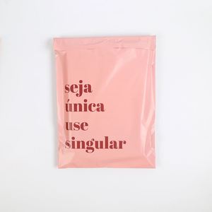 ซองไปรษณีย์โพลีเมลเลอร์แบบกำหนดเองเป็นมิตรกับสิ่งแวดล้อม ซองไปรษณีย์สีชมพูแบบปิดผนึกด้วยตัวเอง พร้อมโลโก้ - Product Image 6