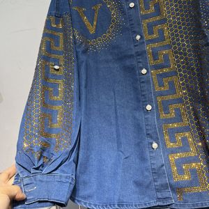 Completo Estivo 2026 Plus Size: Camicia a Maniche Lunghe e Pantaloni Larghi - Product Image 6