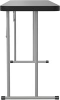Table pliable à chevalet de 6 pieds à vente chaude avec dessus en PEHD pour réunion ou extérieur