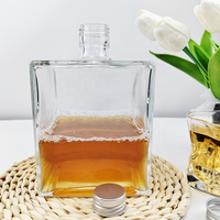 Botol kaca wiski kosong 550ml 750ml mewah harga produsen
