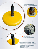 Patins anti-vibrations pour machines-outils, robustes, pour l'installation et le nivellement, utilisés pour le fraisage CNC de presses.