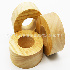 Anillos de madera maciza, círculos de madera redondos para proyectos de manualidades, grabado, tamaño personalizable HW G 023 - Product Image 1