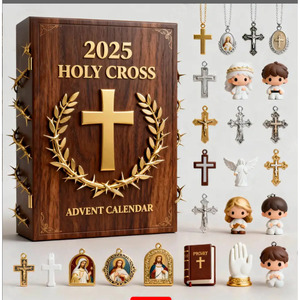 Holy Cross 2025 <b>Advent</b> <b>Calendar</b> Acrylic Pendant Set Doll Figurines Indoor Christmas Decor - Product Image 2