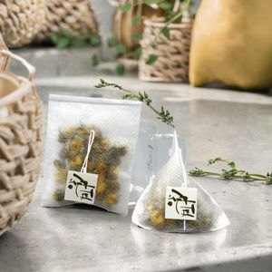 Fournisseur de thé en gros Tonchant, sachet de thé pyramidal biodégradable en PVC à usage industriel personnalisé avec étiquette TCH-03002 Zhejiang - Product Image 3