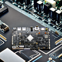 RK3566 Arm UHD Vbyone Lvds Android Linux Board Placa base de control industrial Interfaz de depuración de dos piezas