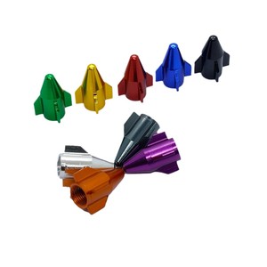 Tapa de Válvula con Forma de Cohete Pequeño, Aleación de Aluminio S16 22mm, Universal, Estándar Americano, Multicolor - Product Image 5