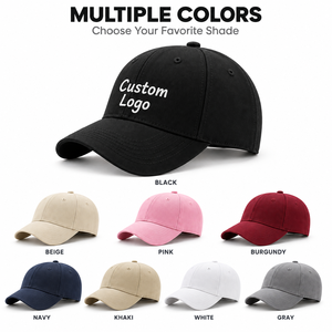 Casquette de golf ajustable certifiée par l'usine, en coton non structuré noir, avec logo personnalisé imprimé, logo brodé en 3D, casquettes snapback - Product Image 5
