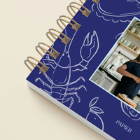 2026 Buku Resep Keluarga Kustom Sampul Kulit Jilid Termal Lembar Lepas Organizer/Planner 100 Lembar PP A4/A5/A6 Memasak