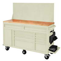 Armoire à outils mobile robuste OEM antirouille avec roulettes pivotantes, tiroirs verrouillables, conception personnalisable pour le stockage d'outils de réparation automobile