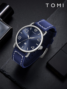 Reloj de Cuarzo para Hombre TOMI T035, Estilo Simple, Caja de Aleación, Correa de Cuero, Reloj de Pulsera Deportivo y Elegante para Hombre - Product Image 6