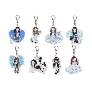 Kpop Hearts2Hearts FOCUS Album Nouveau Porte-clés en acrylique Ian Juun Stella <span class=keywords><strong>Carmen</strong></span> A-Na Cartoon Figure Charm Keyring Fans Bag Key Decor - Product Image 1