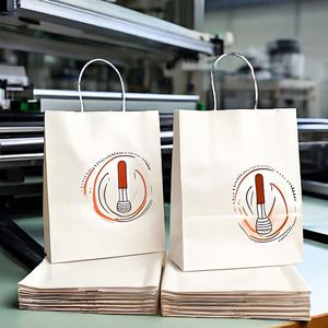 Eco Friendly Custom Paper <b>Bags</b> for Leafy Greens Vegetables Large Green Food Packaging Paper <b>Bags</b> - Product Image 5