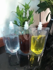 Food Grade Clear Stand up Spout Pouch Bag with Security Feature for Juice Milk Water-Customizable Beverage <strong>Packaging</strong> - Product Image 5
