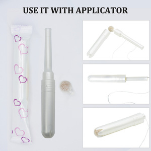 <span class=keywords><strong>Aplicador</strong></span> de tampón de plástico reutilizable <span class=keywords><strong>sin</strong></span> algodón para insertar perlas de desintoxicación Yoni - Product Image 3