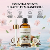 Fabrication de diffuseurs d'arômes de parfum DIY, aromathérapie, huile de noix de coco et de vanille biologiques pour des soins nourrissants et hydratants de la peau