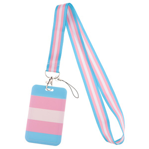 Porte-badges colorés de la fierté gaie de la lanière de drapeau LGBTQ pour les défilés et les événements de la fierté - Product Image 3