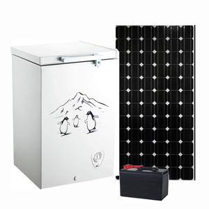 <span class=keywords><strong>Réfrigérateur</strong></span> <span class=keywords><strong>congélateur</strong></span> solaire à énergie solaire avec batterie DC, refroidissement rapide, porte unique, ouverture par le haut, 100L, 12V, 24V - Product Image 1