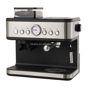Aifa 2 en 1 Machines à café expresso et moulin à grains Nouveau style rétro Machine à café portable 20 bars avec fonction d'échauffement - Product Image 6